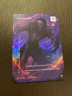 Wonders of the First Warped Remains 3-point Call Of The Stones Formless Foil NM - Image 1