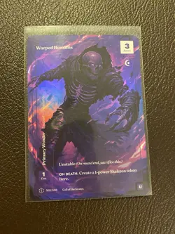 Wonders of the First Warped Remains 3-point Call Of The Stones Formless Foil NM - Image 2