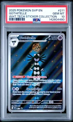 Pokemon PSA 10 Gothitelle #211 Tech Sticker Collection IR Black Star Promo 80 - Image 1
