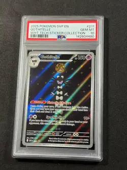 Pokemon PSA 10 Gothitelle #211 Tech Sticker Collection IR Black Star Promo 80 - Image 2