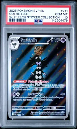 Pokemon PSA 10 Gothitelle #211 Tech Sticker Collection IR Black Star Promo 79 - Image 1