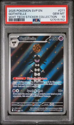 2025 POKEMON SVP EN-SV BLACK STAR PROMO #211 GOTHITELLE PSA 10 - Image 1