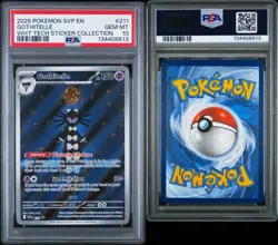 PSA 10 Gothitelle SVP 211 Pokemon Black Star Promo White Tech Sticker Collection - Image 1