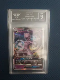 Pokemon Mewtwo GX Ultra Rare TCG Card 39/73 Shining Legends - Image 1
