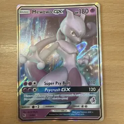 Pokemon Card Mewtwo GX 31/68 Hidden Fates Rare Half Art Near Mint - Image 1