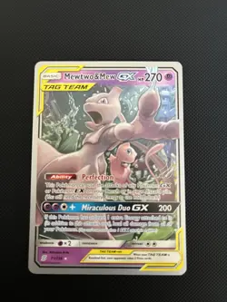 Mewtwo & Mew GX 71/236 World Championships 2019 Pokemon Card Mint Condition - Image 1
