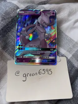 Pokemon Card Mewtwo GX 31/68 Hidden Fates Rare Holo - Image 1