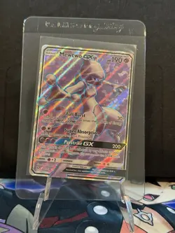 Pokemon Card Mewtwo GX 72/73 Full Art Shining Legends EXC - Image 1