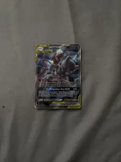 Pokemon TCG Mewtwo and Mew GX Sun Moon SM191 Holo Promo Card - Image 1