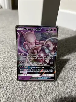 Pokemon Mewtwo GX SM196 Black Star Promo TCG Card 2019 Detective Pikachu MP - Image 1