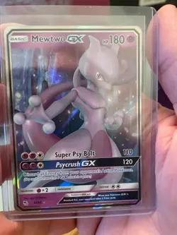 Pokemon Card - Mewtwo GX - Hidden Fates - 31/68 - Holo Ultra Rare - NM - Image 1
