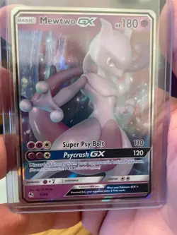 Pokemon Card - Mewtwo GX - Hidden Fates - 31/68 - Holo Ultra Rare - NM - Image 2