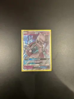 Pokemon Mewtwo GX Holo Ultra Rare TCG Card 31/68 Full Art Hidden Fates - Image 1