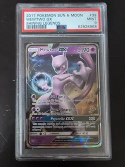 PSA 9 - Mewtwo GX 39/73 - Shining Legends - Pokemon Card - Image 1