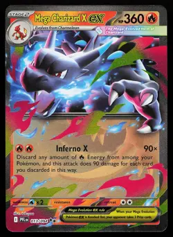 Mega Charizard X ex 013/094 Holo Phantasmal Flames Pokemon Card - Image 1