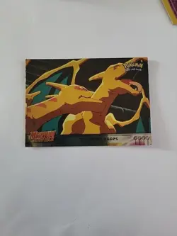 Pokemon Card Mewtwo Strikes Back Blue Topps Label The Fight Rages #35 Near Mint - Image 1