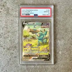 PSA 10 GOLURK V #182 - Evolving Skies 2021 SWSH Alternate Art Pokemon Card! - Image 1