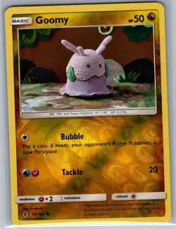 Goomy 94/145 Reverse Holo SM - Guardians Rising - Pokemon Card - NM - Image 1