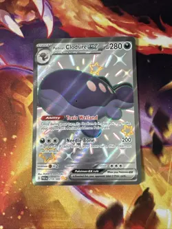 PALDEAN CLODSIRE EX 219/091 POKEMON CARD (PALDEA EVOLVED SET) FULL ART HOLO - Image 1