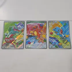 Pokemon first partner 2026 Holo Bulbasaur Charmander Squirtle Card Lot 3 - Image 1