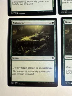 4x Mtg Khans Of Tarkir Naturalize NM Magic The Gathering - Image 2