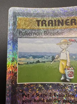 Pokemon Breeder 102/110 - Legendary Collection Reverse Holo Vintage Pokemon Card - Image 3