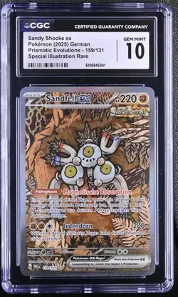 PSA CGC 10 Pokemon Karte EX 159/131 Sandfell Sandy Shocks ex Deutsch - Image 1