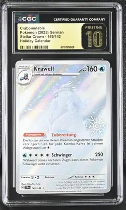 Pokemon DE Krawell Crabominable 149/142 PSA CGC Pristine 10 Pop Count 1 SELTEN!! - Image 1