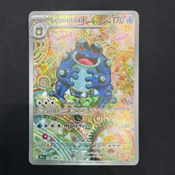 Seismitoad 105/086 Pokemon Black Bolt Illustration Rare Mint! - Image 3