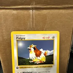 Pidgey 1st Edition Pokemon Base Set Shadowless 57/102 Near Mint ships fast - Image 2