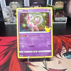 Pokemon TCG Mew 011/025 Holofoil Celebrations Holo Rare nm - Image 1