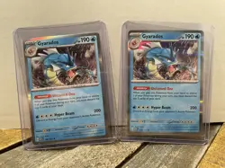 2 pack Pokemon Scarlet Violet 151 Holo Rare 130/165 Gyarados - Image 1