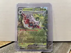 Pokemon Forretress ex 002/091 Paldean Fates Double Rare Holo NM - Image 1