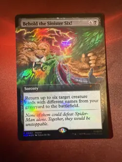MTG Behold The Sinister Six! Magic Promo Card Foil Pax West 2025 - Image 1