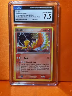 2005 Pokemon Ho-oh 27/115 Unseen Forces Graded 7.5 CGC - Image 1