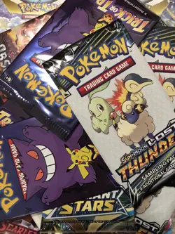 5X Pokemon mini booster packs - fun packs - Gift pack filler - Image 1
