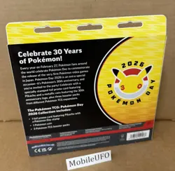 2026 Pokemon Day Collection 30th Anniversary Promo Set Includes 3 Packs And Coin - Image 4