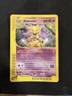 Pokemon Alakazam 1/165 Expedition Holo Rare NM - Image 2