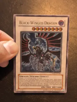 Yu-Gi-Oh! ULTIMATE RARE CARD BLACK-WINGED DRAGON TSHD-EN040 NM/VLP - Image 3