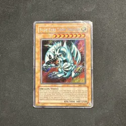 Yugioh Blue Eyes Toon Dragon MRL-000 Secret Rare Yu-Gi-Oh! Damaged - Image 1