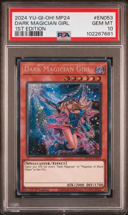2024 YU-GI-OH! MP24-25TH ANV TIN: DUELING MIRRORS DARK MAGICIAN GIRL PSA 10 - Image 1
