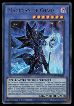 Yugioh Magician of Chaos LDS3-EN089 1st Edition Ultra Rare NM - Image 1