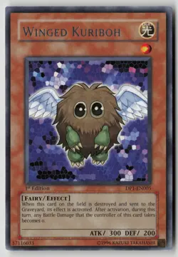 Yugioh Winged Kuriboh DP1-EN005 1st Edition Rare NM - Image 1