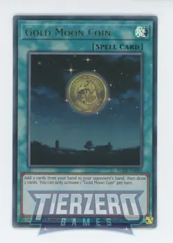Yugioh Gold Moon Coin BLHR-EN003 Ultra Rare 1st Edition NM/LP - Image 1