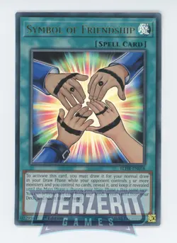 Yugioh Symbol of Friendship BLHR-EN058 Ultra Rare 1st Edition NM/LP - Image 1
