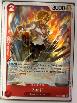 ST21-003 Sanji - (Pirate Foil) English C NM One Piece TCG Card Game - Image 1
