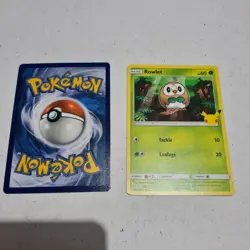 Rowlet 07/25 NON-HOLO McDonald's 25th Anniversary Pokemon TCG Card - Image 1