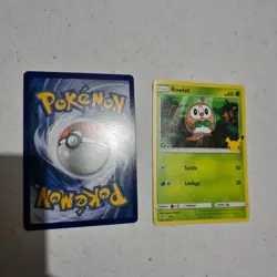 Rowlet 07/25 NON-HOLO McDonald's 25th Anniversary Pokemon TCG Card - Image 2