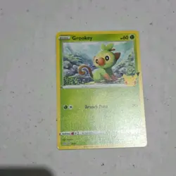 Grookey 08/25 NON-HOLO McDonald's 25th Anniversary Pokemon TCG Card - Image 2
