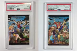 PSA10 One Piece Wafers Card Japanese Straw Hat Crew Set Luffy PSA 10 9 - Image 1